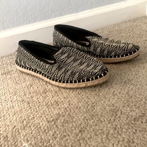 Espadrilles Black, White/Tan